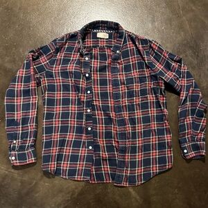 1901 Nordstrom Mens Soft Thin Flannel Button Down Shirt Size Large